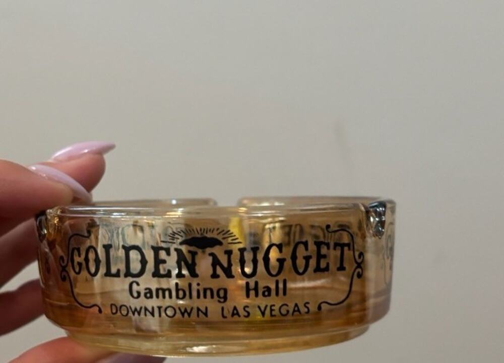 Vintage Golden Nugget Gambling Hall Downtown OLD Las Vegas NV Ashtray CASINO